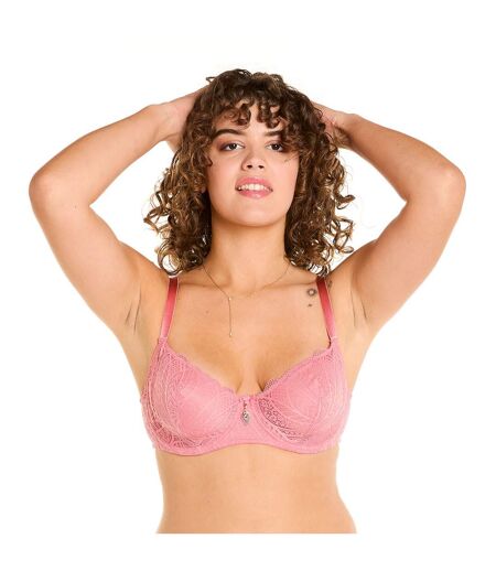 Soutien-gorge à armatures grand maintien rose Abeille