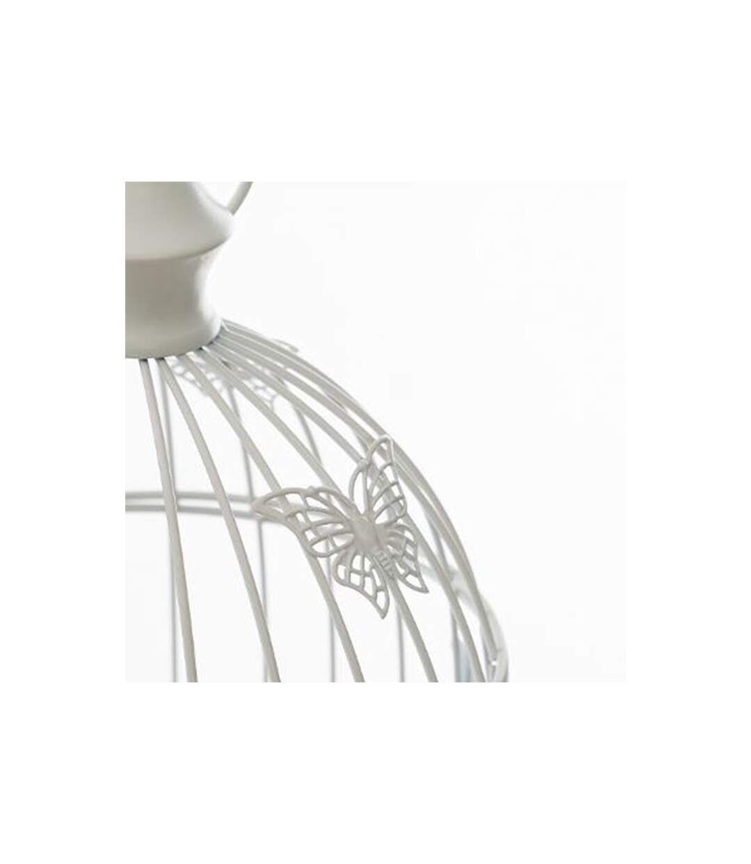Lot de 2 Cages à Oiseaux Métal Bird 39cm Blanc-3