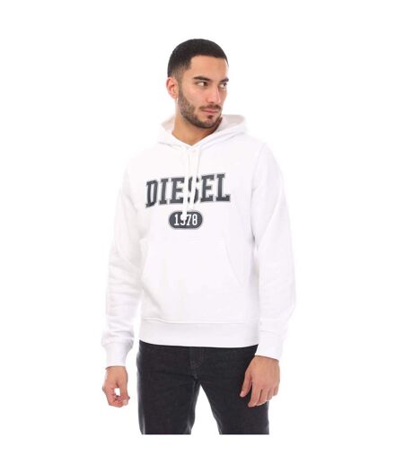 Mens S-ginn 1-b Hoodie White Diesel