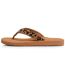 Isotoner Tongs femme sandales plage d'été, semelles eva légères et confortable, yoga jungle léopard-4