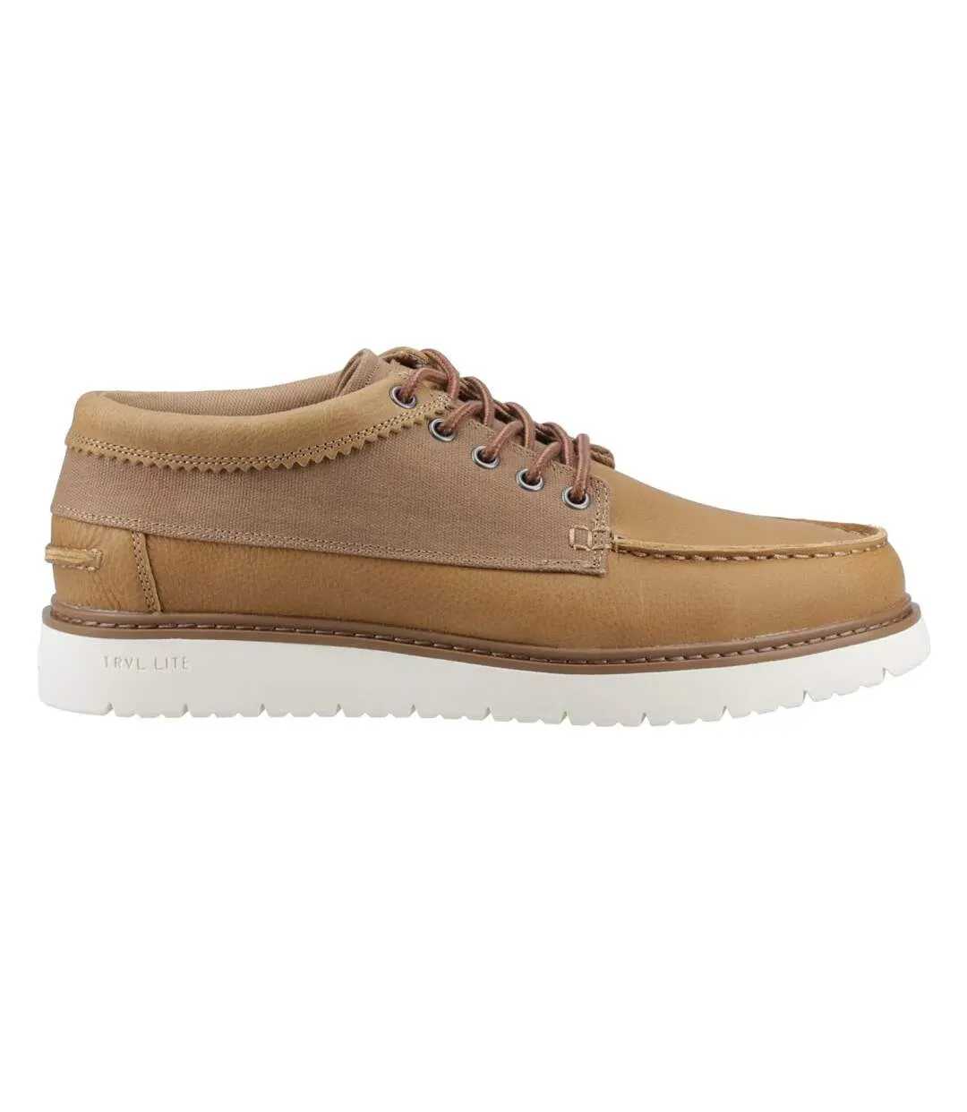 Mens Trvl Lite Leather Trainers Tan Toms-3