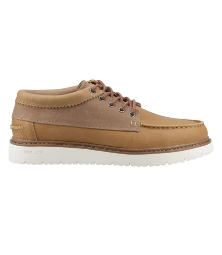 Mens Trvl Lite Leather Trainers Tan Toms