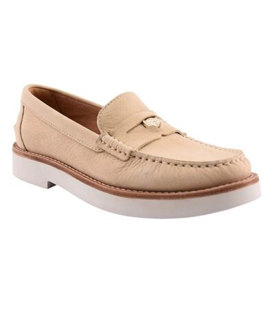 Womens/ladies Tallulah Nubuck Loafers Beige Sperry