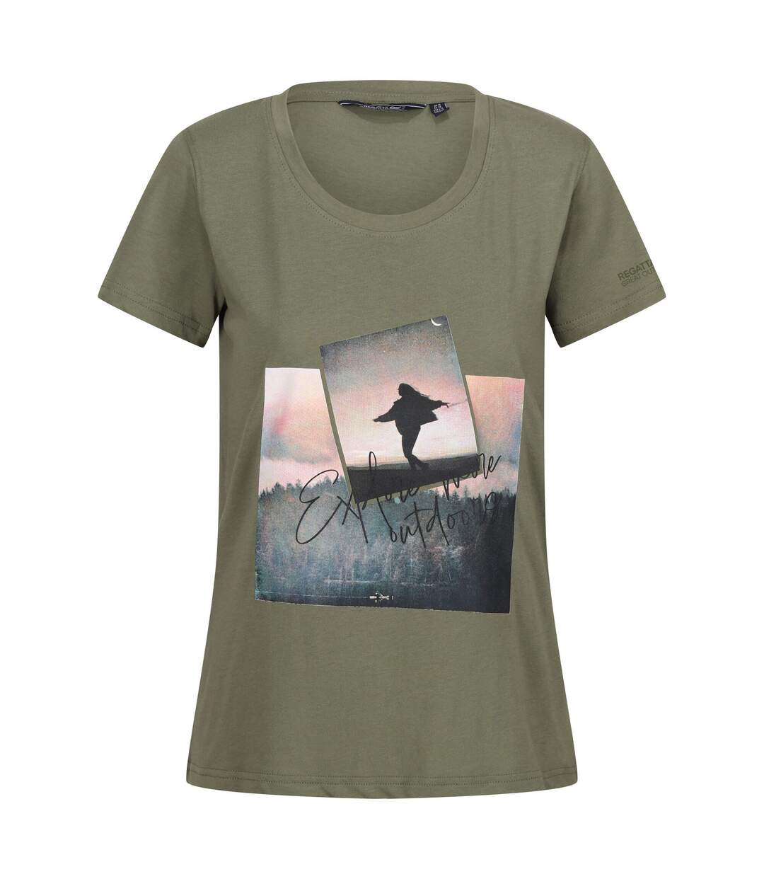 Womens/ladies Filandra Viii Photograph T-shirt Four Leaf Clover Regatta-2