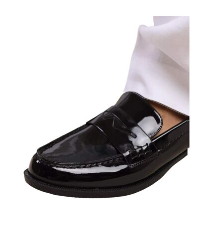 Womens/ladies houston slip-on loafers black Where´s That From