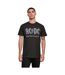 Mens Back In Black Ac/dc T-shirt Noir MerchCode-1