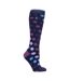 Chaussettes Femme Fines Thermiques Hautes Motifs-1