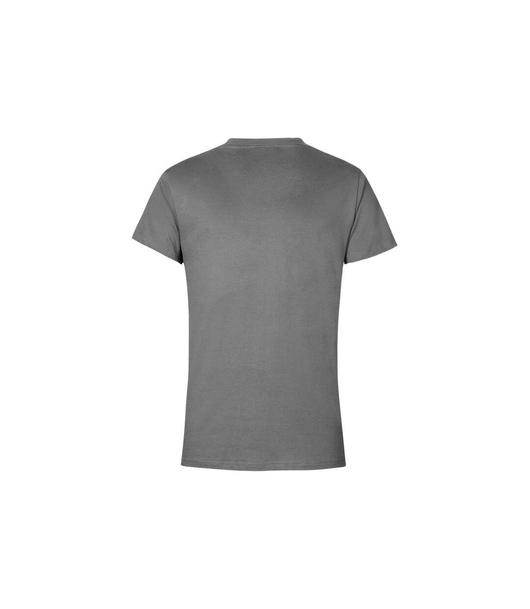 T-shirt Premium Adulte Gris Acier Uni Promodoro-2