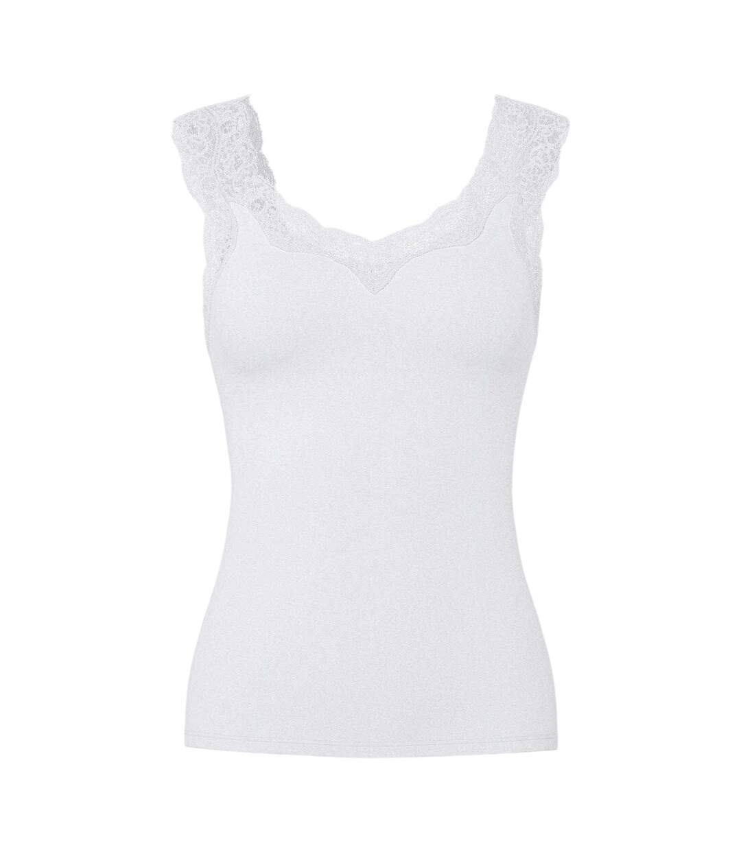 Débardeur Femme Blanc Vif Pieces-2