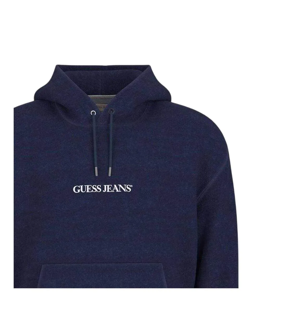 Mens Logo Printed Hoodie Indigo Guess-3