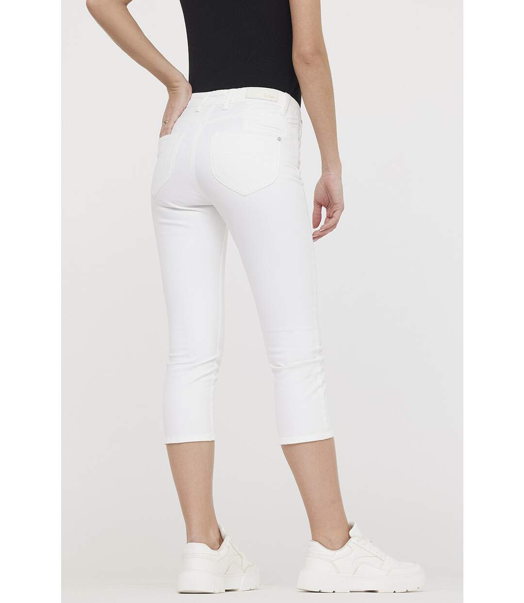 Pantalon coton pantacourt JALINA