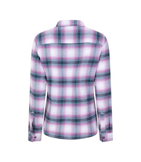 Womens/ladies willow flannel shirt grey Mountain Warehouse