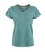 Womens/ladies pernille cut out t-shirt mineral blue Weird Fish-1