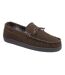 Mens Real Suede Leather Fleece Lined Slippers-3
