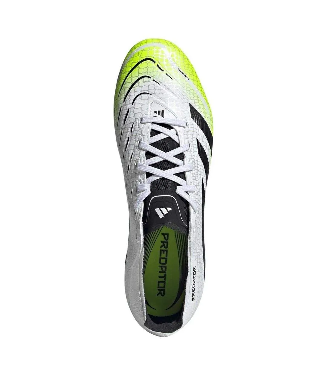 Chaussures De Foot Pour Terrain Ferme League Homme Blanc Noir Citron Adidas-4