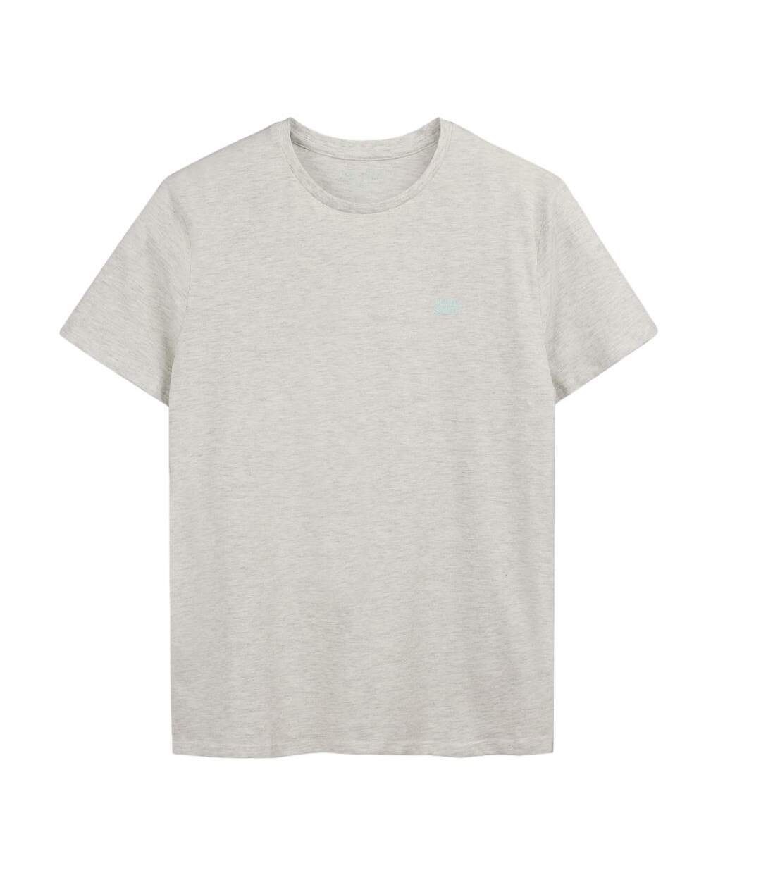 T-shirt gris chiné homme teddy smith total 1-1