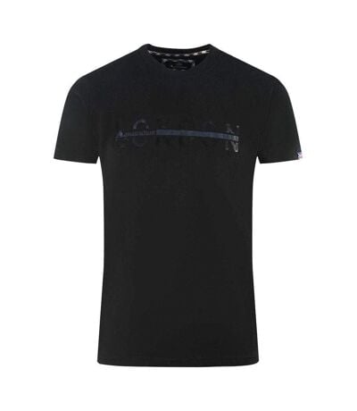 T-shirt Motif Fendu London Homme Noir Aquascutum