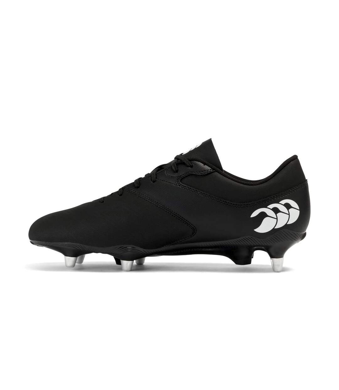 Mens Phoenix Raze 2023 Soft Ground Rugby Boots Black White Canterbury-2