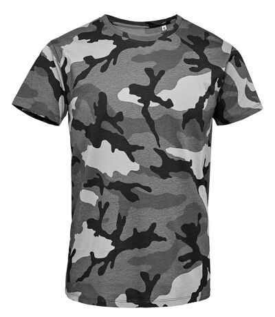T-shirt manches courtes camouflage HOMME - 01188 - gris army camo