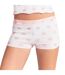 Ensemble Haut Et Short Motif/style Cœurs Femme Blanc Skims-4