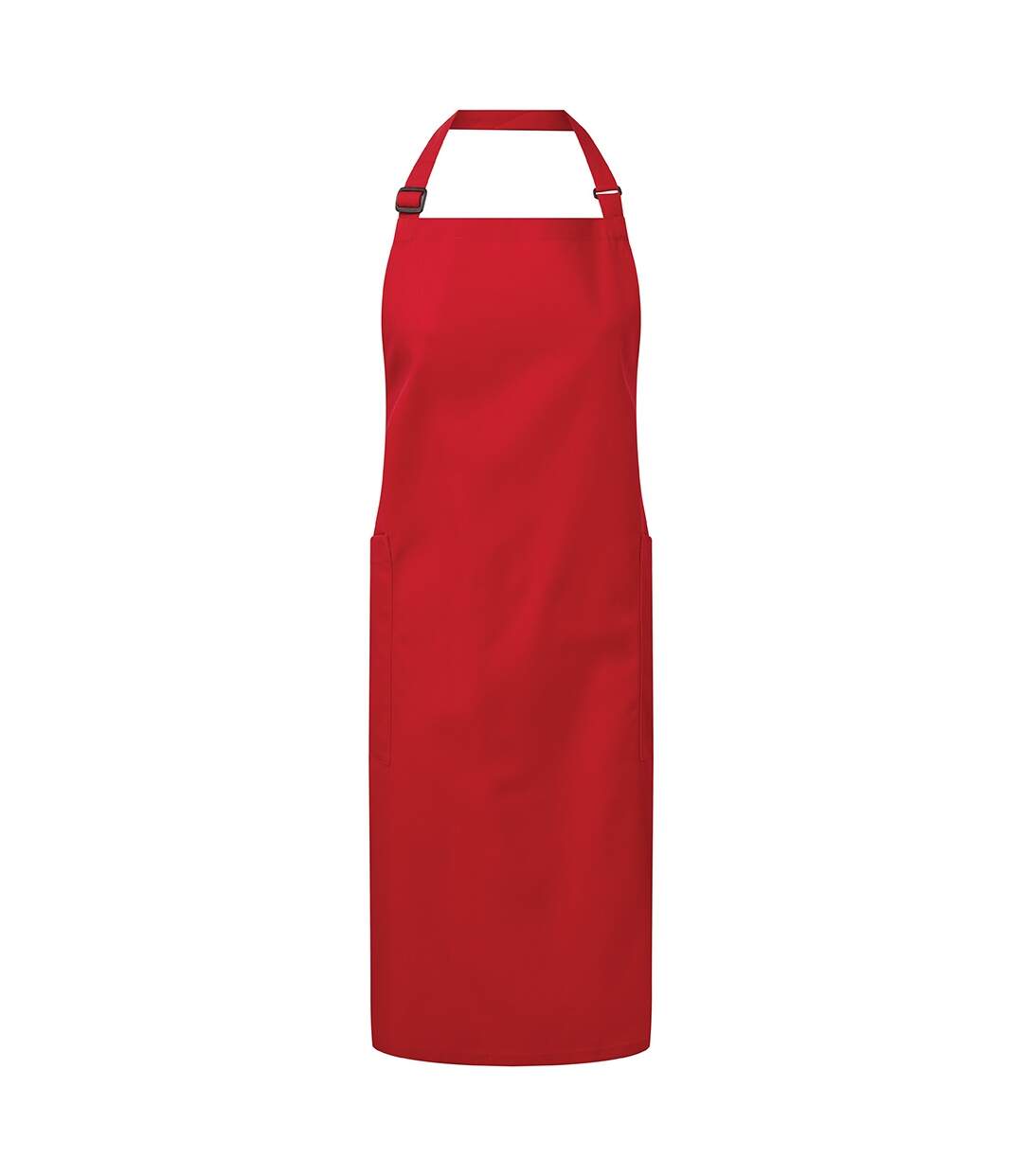 Unisex adult organic fairtrade certified full apron one size black Premier-2