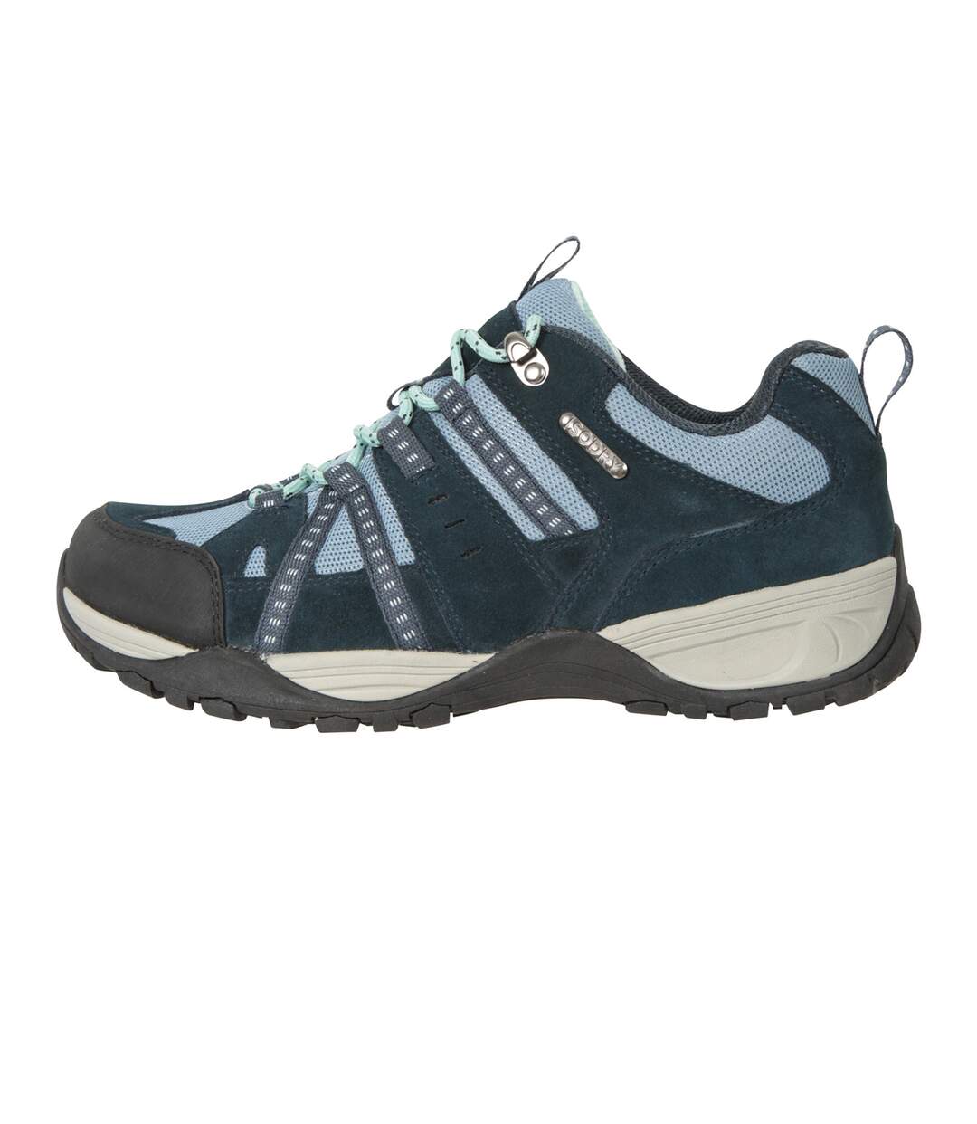 Womens/ladies Direction Ii Suede Wide Walking Shoes Navy Mountain Warehouse-3
