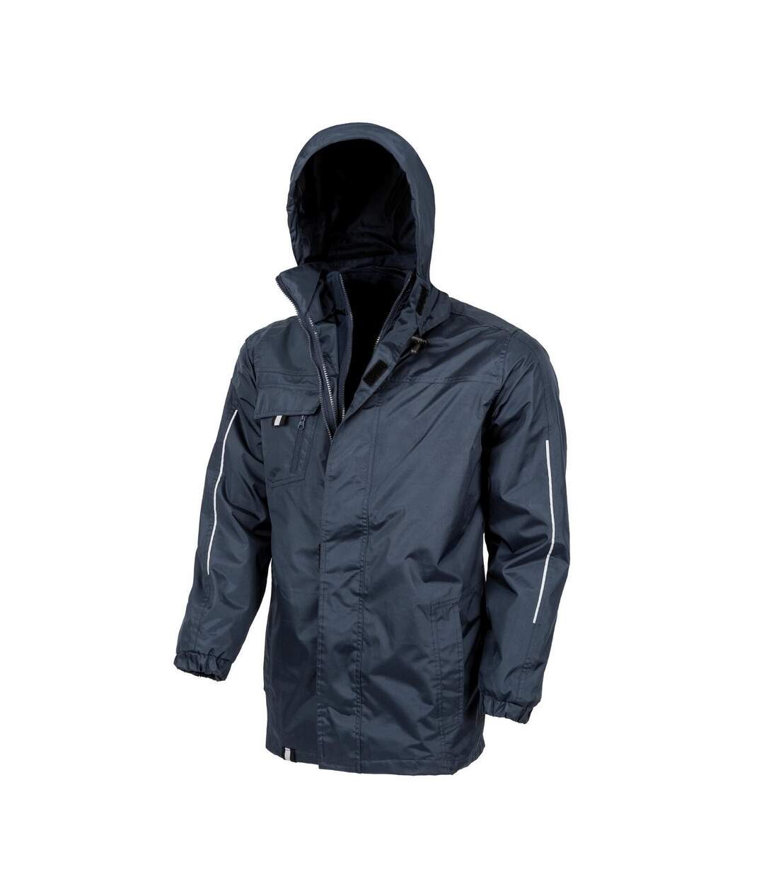 Womens/ladies transit 3 in 1 printable jacket navy Result Core-1