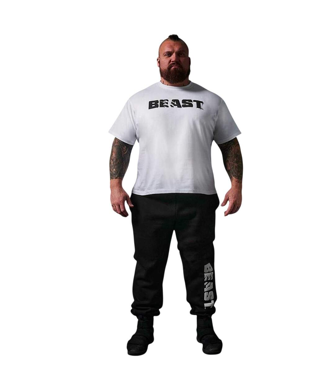 T-shirt Motif/style Central Homme Blanc BEAST-1