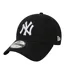 Unisex Adult 9forty League Basic New York Yankees Baseball Cap Black New Era-1