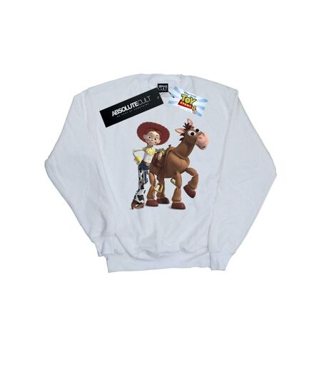 Disney Sweatshirt Womens/Ladies Toy Story 4 Jessie And Bullseye (Blanc) - UTBI48278