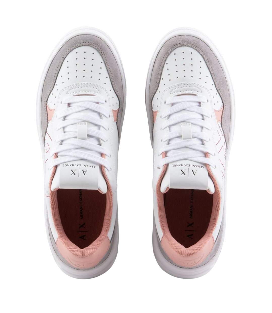 Baskets Femme Blanc Rose Armani Exchange-4
