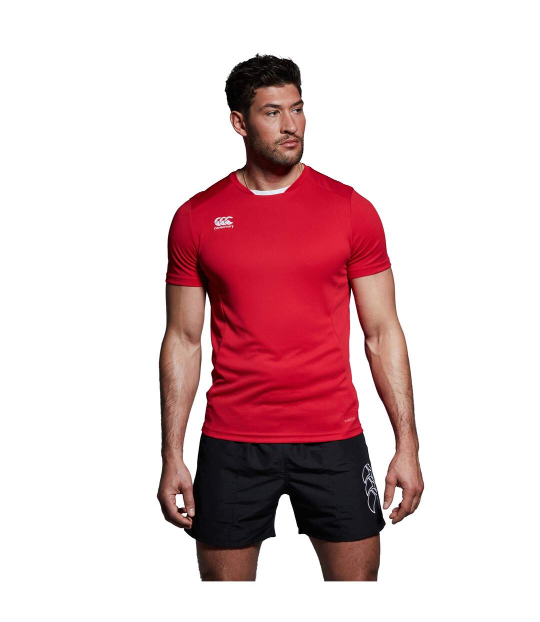 Mens Club Dry T-shirt Flag Red Canterbury-1