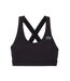 Womens/ladies Stretch Breathable Sport Bralette Black Lacoste-2