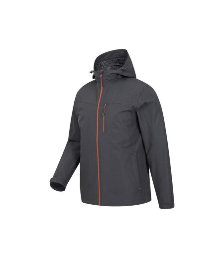 Mens Brisk Extreme Waterproof Jacket Dark Grey Mountain Warehouse