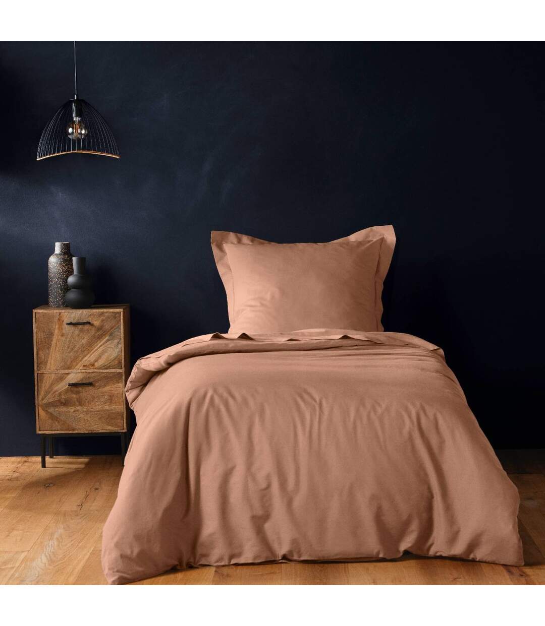 Housse de Couette Lina 140x200cm Rose Blush-1