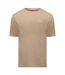 Mens Chest Logo Regular T-shirt Beige Hugo-1