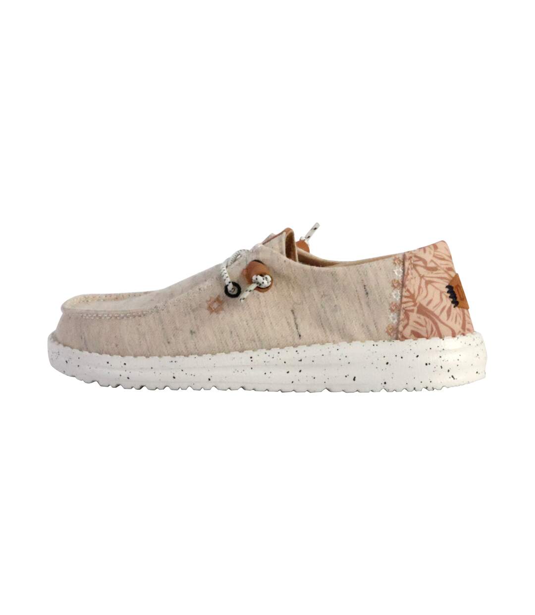 Moccassin à Lacets Hey Dude Wendy Heathered Slub Tropical-1