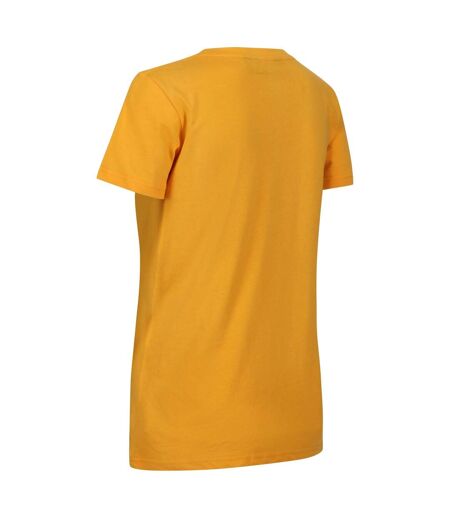 Regatta Womens/Ladies Filandra VII Hello Summer T-Shirt (Mango Yellow) - UTRG9244