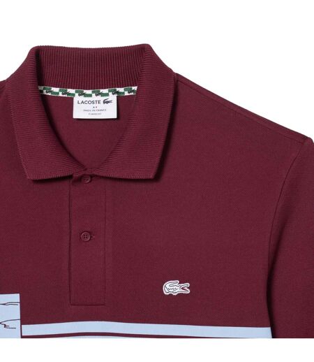 Mens French Made Classic Polo Shirt Red Lacoste