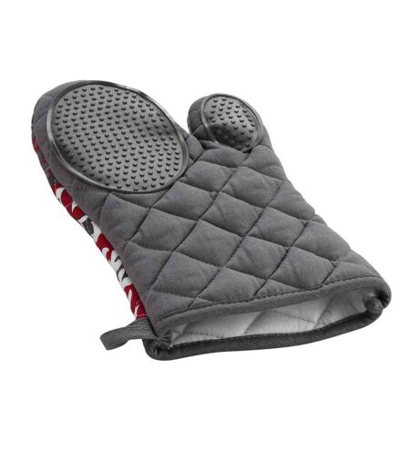 Gant de Cuisine Credence 30cm Gris & Rouge
