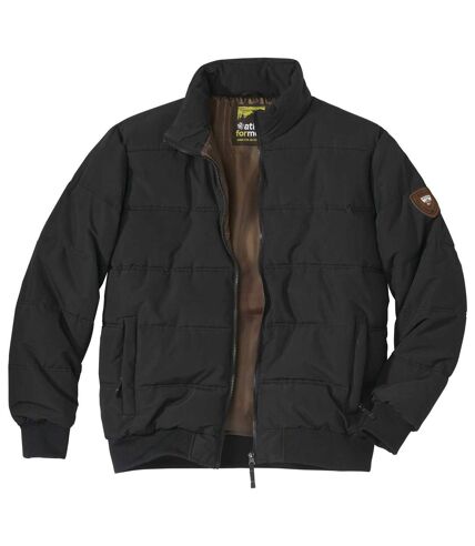 Men's Black Full Zip Puffer Jacket
