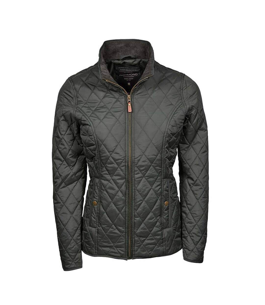 Blouson Matelassé Femme Bleu Marine Profond Teejays Richmond Diamond-1