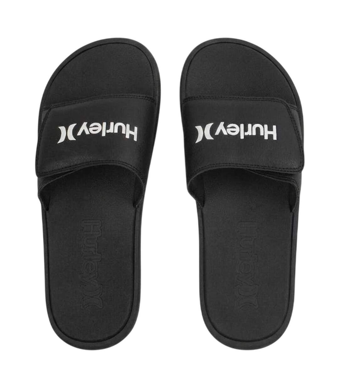 Mens Vel Sliders Black Hurley-3