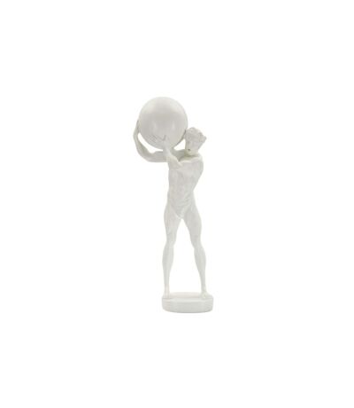 Statuette Homme Athlétique Atlas 50cm Blanc