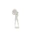 Statuette Homme Athlétique Atlas 50cm Blanc-1