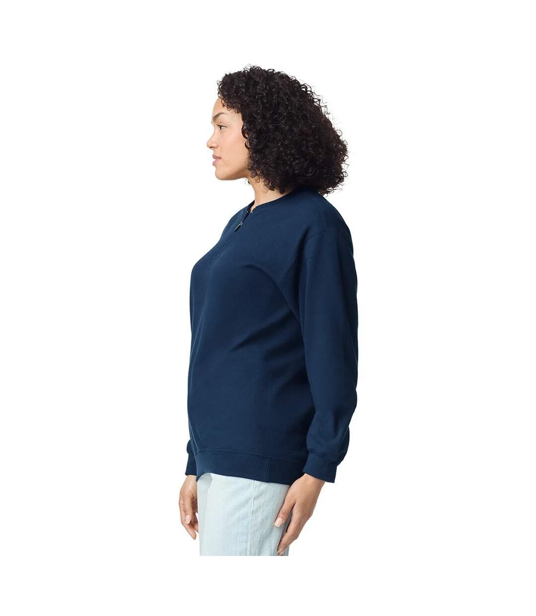 Sweat Softstyle Adulte Bleu Marine Foncé Gildan-4