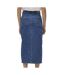 Jupe en jean longue bleu foncé femme vero moda calf denim skirt - l-2
