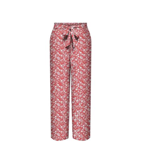 Pantalon Rose/Blanc Femme Only Nova Life Palazzo - 34