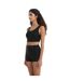 Womens/ladies Crop Bikini Top Black Be You-3