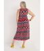 Robe longue cache-coeur sans manches-2